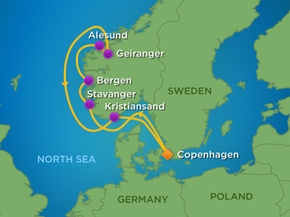 Fiordy Norweskie - Kopenhaga - Serenade of the Seas