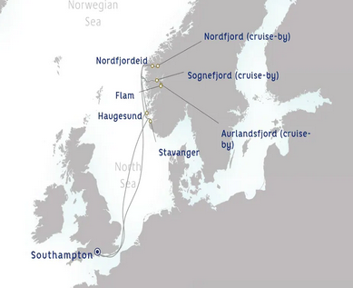 Fiordy Norweskie - Southampton - Britannia