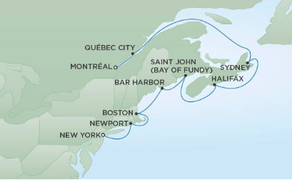 Kanada - Nowy Jork - Seven Seas Navigator