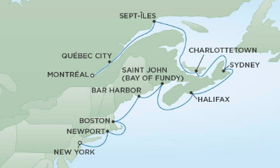 Kanada - Nowy Jork - Seven Seas Navigator
