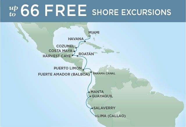 Kanał Panamski - Lima - Seven Seas Navigator