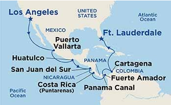 Kanał Panamski - Los Angeles - Island Princess