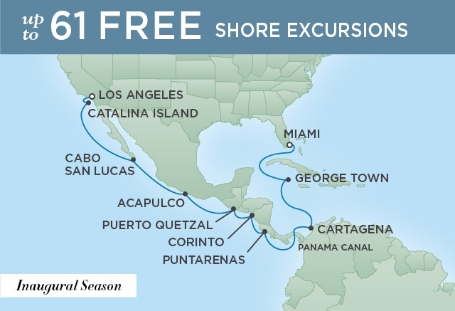 Kanał Panamski - Los Angeles - Seven Seas Splendor