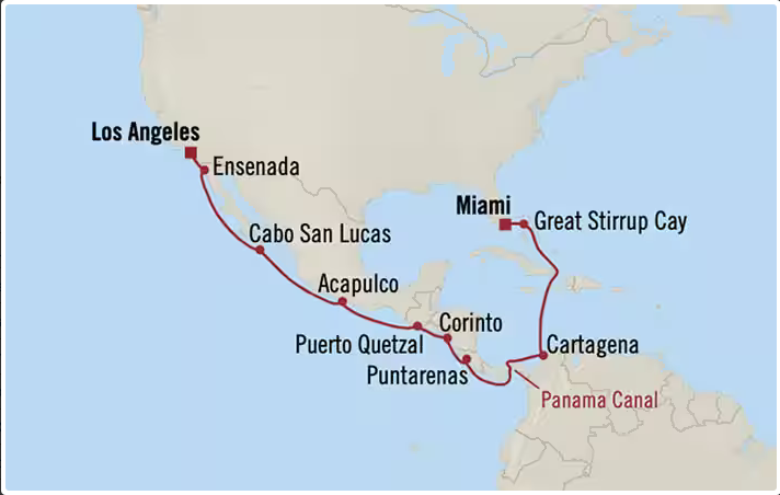 Kanał Panamski - Miami - Nautica