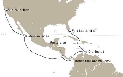 Kanał Panamski-Fort Lauderdale-Queen Victoria