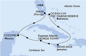 karaiby - Miami - MSC Seascape