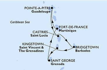 Karaiby - Pointe-a-Pitre - MSC Seaside