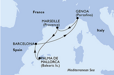 Morze Śródziemne - Barcelona - MSC Fantasia