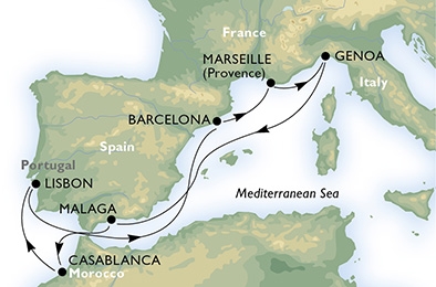 Morze Śródziemne - Barcelona - MSC Orchestra