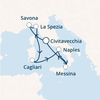 Morze Śródziemne - Civitavecchia - Costa Smeralda