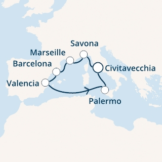 Morze Śródziemne - Civitavecchia - Costa Toscana