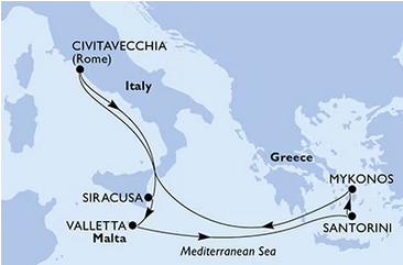 Morze Śródziemne - Civitavecchia - MSC Divina