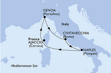Morze Śródziemne - Civitavecchia - MSC Seashore