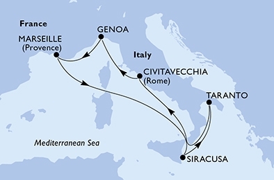 Morze Śródziemne - Civitavecchia - MSC Seaside