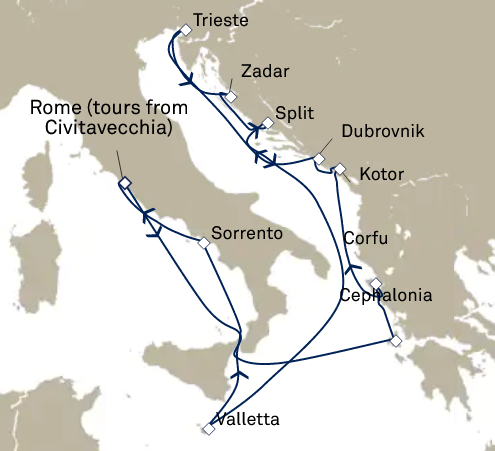 Morze Śródziemne - Civitavecchia - Queen Victoria