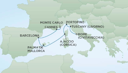 Morze Śródziemne - Civitavecchia - Seven Seas Mariner