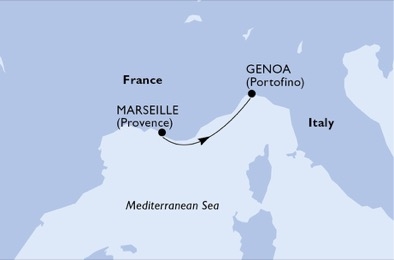 Morze Śródziemne - Marsylia - MSC Meraviglia