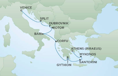 Morze Śródziemne - Pireus - Seven Seas Mariner