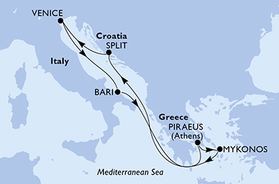 Morze Śródziemne - Wenecja - MSC Magnifica