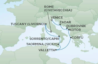 Morze Śródziemne - Wenecja - Seven Seas Mariner