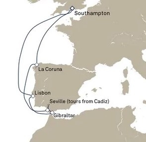 Morze Śródziemne -Southamton-Queen Victoria