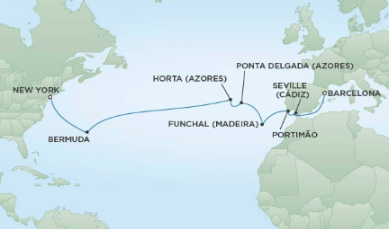 Transatlantyk - Barcelona - Seven Seas Navigator